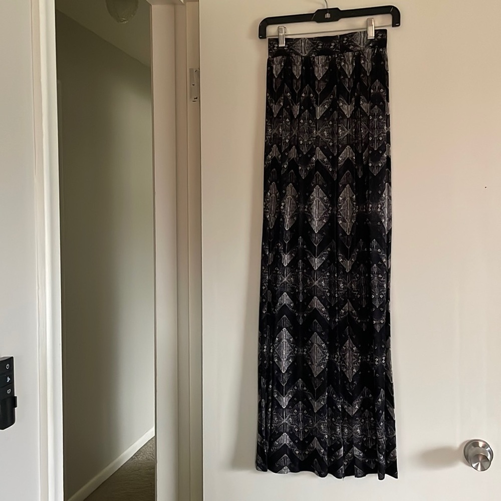 Black & White Maxi Skirt
